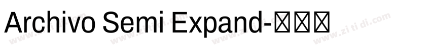 Archivo Semi Expand字体转换